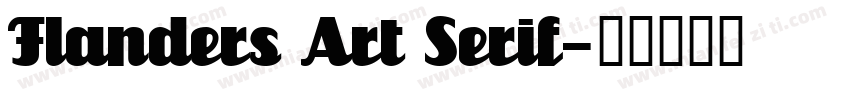 Flanders Art Serif字体转换